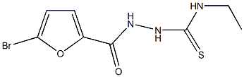 2-(5-bromo-2-furoyl)-N-ethylhydrazinecarbothioamide Struktur