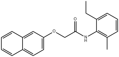 N-(2-ethyl-6-methylphenyl)-2-(2-naphthyloxy)acetamide Struktur