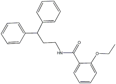 N-(3,3-diphenylpropyl)-2-ethoxybenzamide Struktur