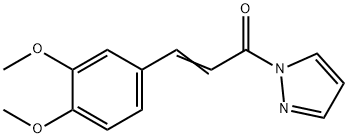 1-[3-(3,4-dimethoxyphenyl)acryloyl]-1H-pyrazole Struktur