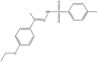 N'-[1-(4-ethoxyphenyl)ethylidene]-4-methylbenzenesulfonohydrazide Struktur