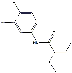 N-(3,4-difluorophenyl)-2-ethylbutanamide Struktur