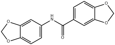 N-(1,3-benzodioxol-5-yl)-1,3-benzodioxole-5-carboxamide Struktur