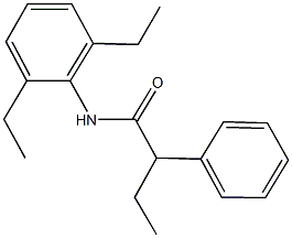 N-(2,6-diethylphenyl)-2-phenylbutanamide Struktur