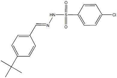 N'-(4-tert-butylbenzylidene)-4-chlorobenzenesulfonohydrazide Struktur