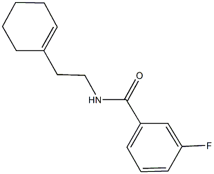 N-[2-(1-cyclohexen-1-yl)ethyl]-3-fluorobenzamide Struktur