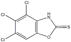 4,5,6-trichloro-1,3-benzoxazole-2(3H)-thione Struktur