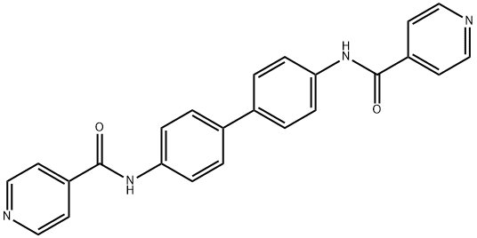 N-[4'-(isonicotinoylamino)[1,1'-biphenyl]-4-yl]isonicotinamide Struktur