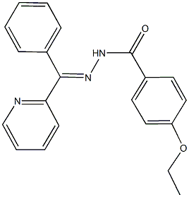 4-ethoxy-N'-[phenyl(2-pyridinyl)methylene]benzohydrazide Struktur