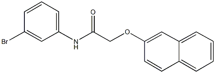 N-(3-bromophenyl)-2-(2-naphthyloxy)acetamide Struktur