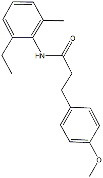 N-(2-ethyl-6-methylphenyl)-3-(4-methoxyphenyl)propanamide Struktur