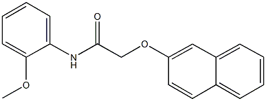 N-(2-methoxyphenyl)-2-(2-naphthyloxy)acetamide Struktur