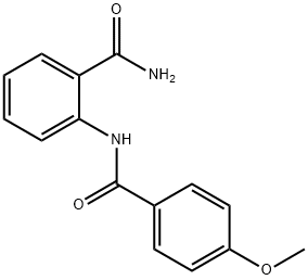 2-({[4-(methyloxy)phenyl]carbonyl}amino)benzamide Struktur