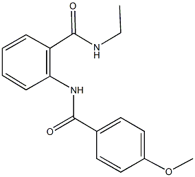 N-ethyl-2-[(4-methoxybenzoyl)amino]benzamide Struktur