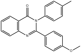 2-(4-methoxyphenyl)-3-(4-methylphenyl)-4(3H)-quinazolinone Struktur