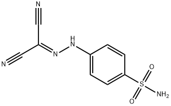 4-[2-(dicyanomethylene)hydrazino]benzenesulfonamide Struktur