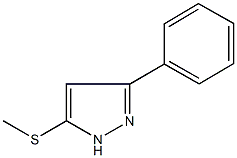 5-(methylsulfanyl)-3-phenyl-1H-pyrazole Struktur