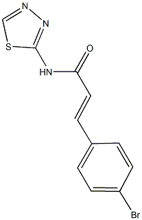 3-(4-bromophenyl)-N-(1,3,4-thiadiazol-2-yl)acrylamide Struktur