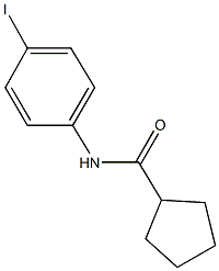 N-(4-iodophenyl)cyclopentanecarboxamide Struktur