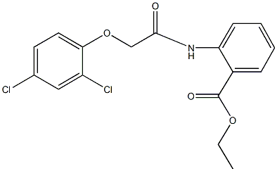 ethyl 2-{[(2,4-dichlorophenoxy)acetyl]amino}benzoate Struktur