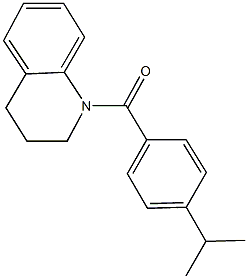 1-(4-isopropylbenzoyl)-1,2,3,4-tetrahydroquinoline Struktur