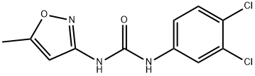 N-(3,4-dichlorophenyl)-N'-(5-methyl-3-isoxazolyl)urea Struktur