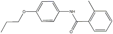 2-methyl-N-(4-propoxyphenyl)benzamide Struktur