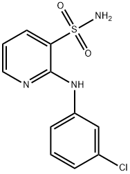 2-(3-chloroanilino)-3-pyridinesulfonamide Struktur