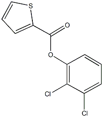 2,3-dichlorophenyl 2-thiophenecarboxylate Struktur