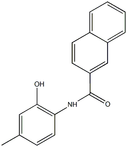 N-(2-hydroxy-4-methylphenyl)-2-naphthamide Struktur