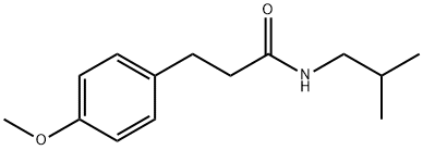 N-isobutyl-3-(4-methoxyphenyl)propanamide Struktur