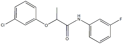 2-(3-chlorophenoxy)-N-(3-fluorophenyl)propanamide Struktur