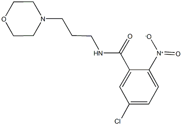 5-chloro-2-nitro-N-[3-(4-morpholinyl)propyl]benzamide Struktur