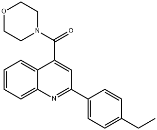 2-(4-ethylphenyl)-4-(4-morpholinylcarbonyl)quinoline Struktur