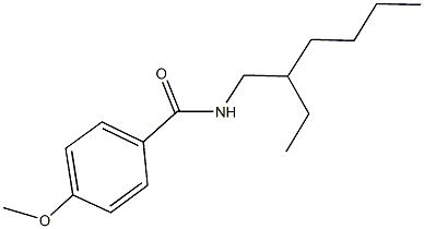 N-(2-ethylhexyl)-4-methoxybenzamide Struktur