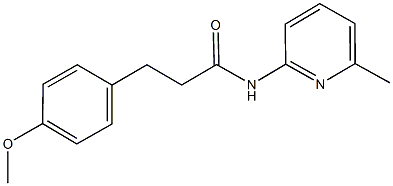 3-(4-methoxyphenyl)-N-(6-methyl-2-pyridinyl)propanamide Struktur