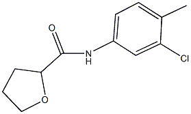 N-(3-chloro-4-methylphenyl)tetrahydro-2-furancarboxamide Struktur