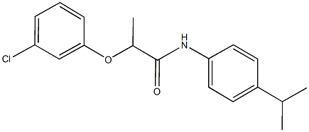 2-(3-chlorophenoxy)-N-(4-isopropylphenyl)propanamide Struktur