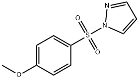 1-[(4-methoxyphenyl)sulfonyl]-1H-pyrazole Struktur