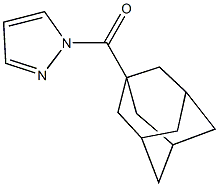 1-(1-adamantylcarbonyl)-1H-pyrazole Struktur