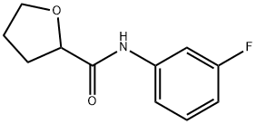 N-(3-fluorophenyl)tetrahydro-2-furancarboxamide Struktur