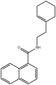 N-[2-(1-cyclohexen-1-yl)ethyl]-1-naphthamide Struktur