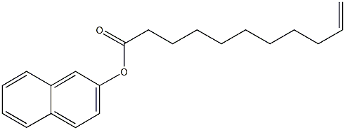 2-naphthyl undec-10-enoate Struktur