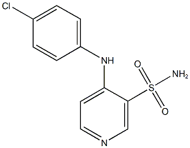 4-(4-chloroanilino)-3-pyridinesulfonamide Struktur