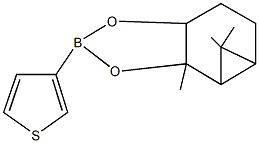 6,6,6b-trimethyl-2-thien-3-ylhexahydro-3aH-cyclopropa[e][1,3,2]benzodioxaborole Struktur