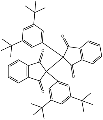 2,2'-bis[2-(3,5-ditert-butylphenyl)-1H-indene-1,3(2H)-dione] Struktur