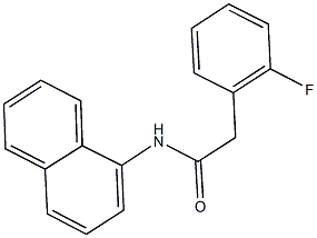 2-(2-fluorophenyl)-N-(1-naphthyl)acetamide Struktur