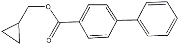 cyclopropylmethyl [1,1'-biphenyl]-4-carboxylate Struktur