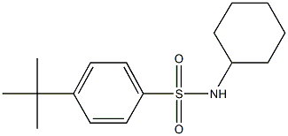 4-tert-butyl-N-cyclohexylbenzenesulfonamide Struktur