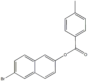 6-bromo-2-naphthyl4-methylbenzoate Struktur